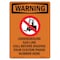 Signmission Safety Sign, OSHA WARNING, 7" Height, Underground Gas Line, Portrait OS-WS-D-57-V-13588 - alternate 1